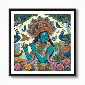 Krishna Art Print