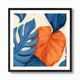 Tropical Leaves 1 Art Print