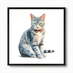 Raas Cat Portrait 3 Art Print