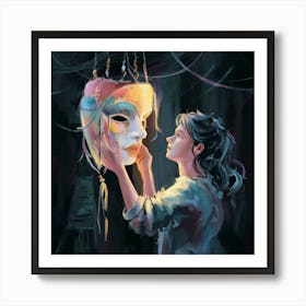 Venice Mask Art Print