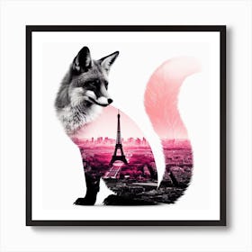Fox silhouette 6 Art Print
