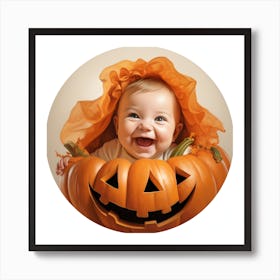 Baby In Pumpkin 1 Affiche