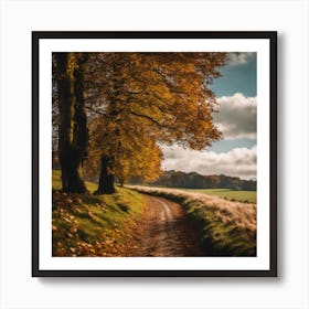 Autumn Road 5 Art Print