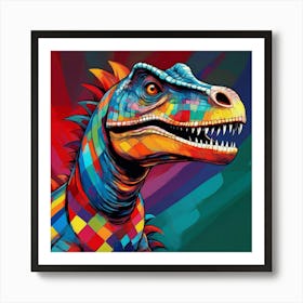 Bold dinosaur Art Print