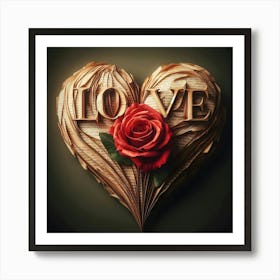 Love Heart 1 Art Print