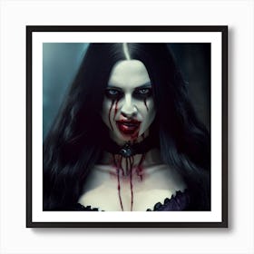 Vampire Woman Art Print