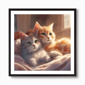 Cute Kittens Art Print