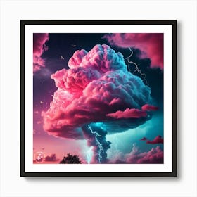 Atomic Cloud Art Print