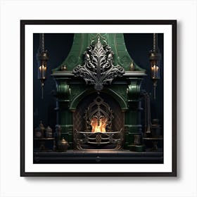 Victorian Fireplace Art Print