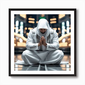 Muslim Man Praying 4 Art Print