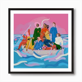 Boat Square Art Print