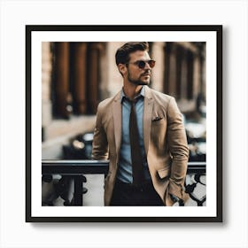 Man In A Suit 5 Art Print