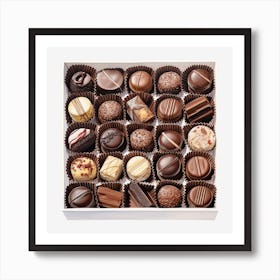 Chocolates In A Box 6 Art Print