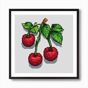 Cherry Branch Art Print