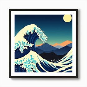 Great Wave Off Kanagawa 8 Art Print