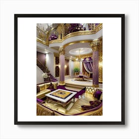 Living Room In A Palace Art Print