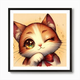 Creative Feline Cat Artwork 42 Art Print