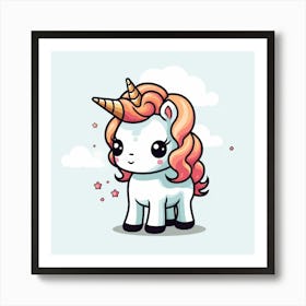 Cute Unicorn 316 Art Print