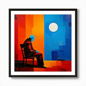 Abstract Loneliness colorful Art Print