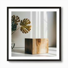 Wooden Cube Art Print