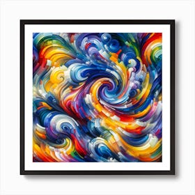 acrylic ocean Art Print