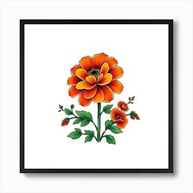 Dahlia Art Print