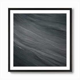 Abstract Black Water Art Print