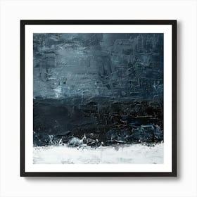 Black And White Abstract Painting 27 Art Print