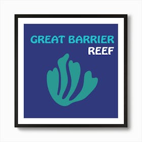 Great Barrier Reef Bold Illustration Art Print