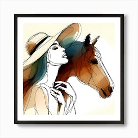 Creative Horse Visual 7 Art Print