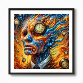 Time and Wait Surreal Art Print