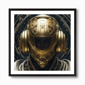 Man In A Gold Helmet Art Print