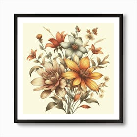 Flowers In A Vase 10 Art Print