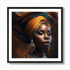 Beautiful African Woman Art Print