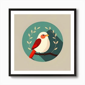 Bird On A Branch 1 Art Print