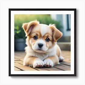 cute dog 1 Art Print