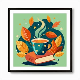 Cup & Book Art Print