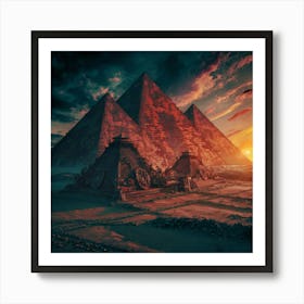 Egyptian Pyramids 2 Art Print