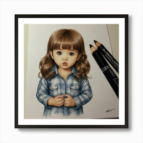 Little Girl Art Print