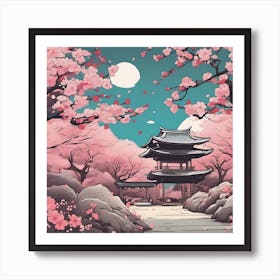 Sakura Symphony Art Print