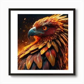 Fire Eagle Art Print