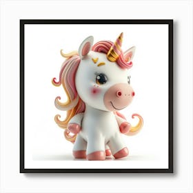 Unicorn Figurine 6 Art Print