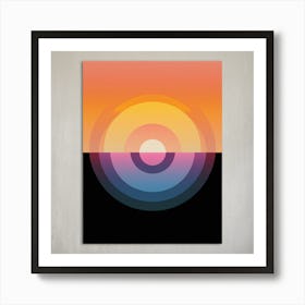 Abstract Sunset 2 Art Print