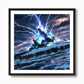 Lightning Storm Art Print