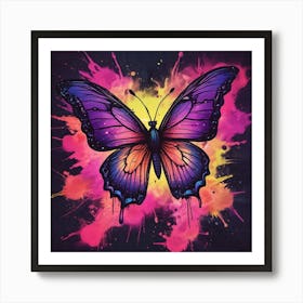 Butterfly Painting 315 Art Print