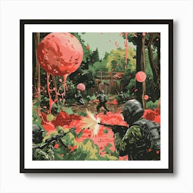 Red Ball Of Blood Art Print