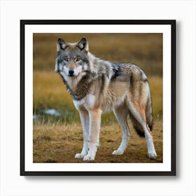 Gray Wolf Art Print