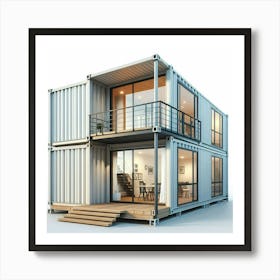 Shipping Container House Affiche