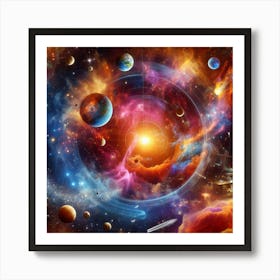 Space Nebula Art Print