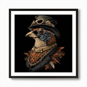 Steampunk Bird 8 Art Print